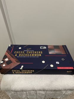 Chess board game and poker card deck
