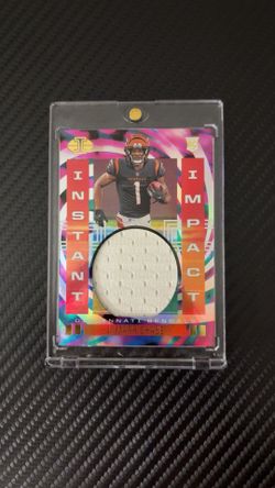 2021 Panini Illusions Ja’Marr Chase Instant Impact Jersey Patch (RC) # II-JC