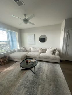 Montecito White 2 Piece Sectional couch