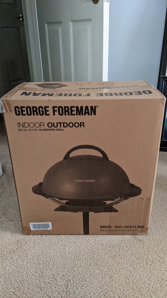 George Foreman Indoor/Outdoor Grill (NEW)