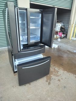 Black stainless steel Samsung refrigerator