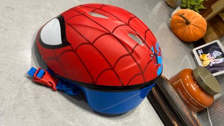 Toddler Spider-Man helmet