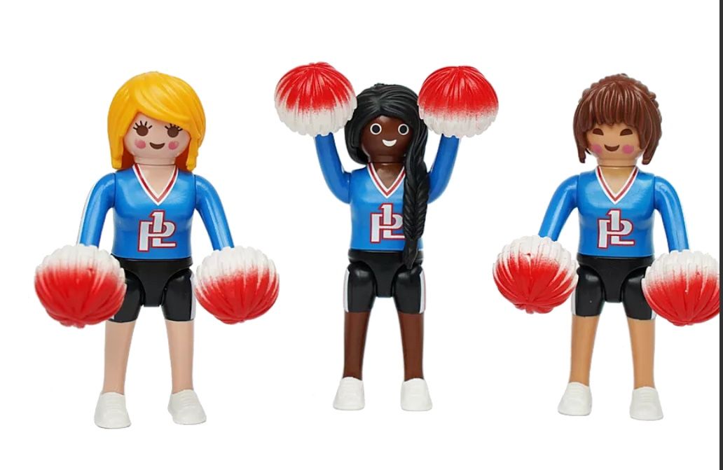 SET IF 3 FOOTBALL CHEERLEADERS (1012) Playmobil New