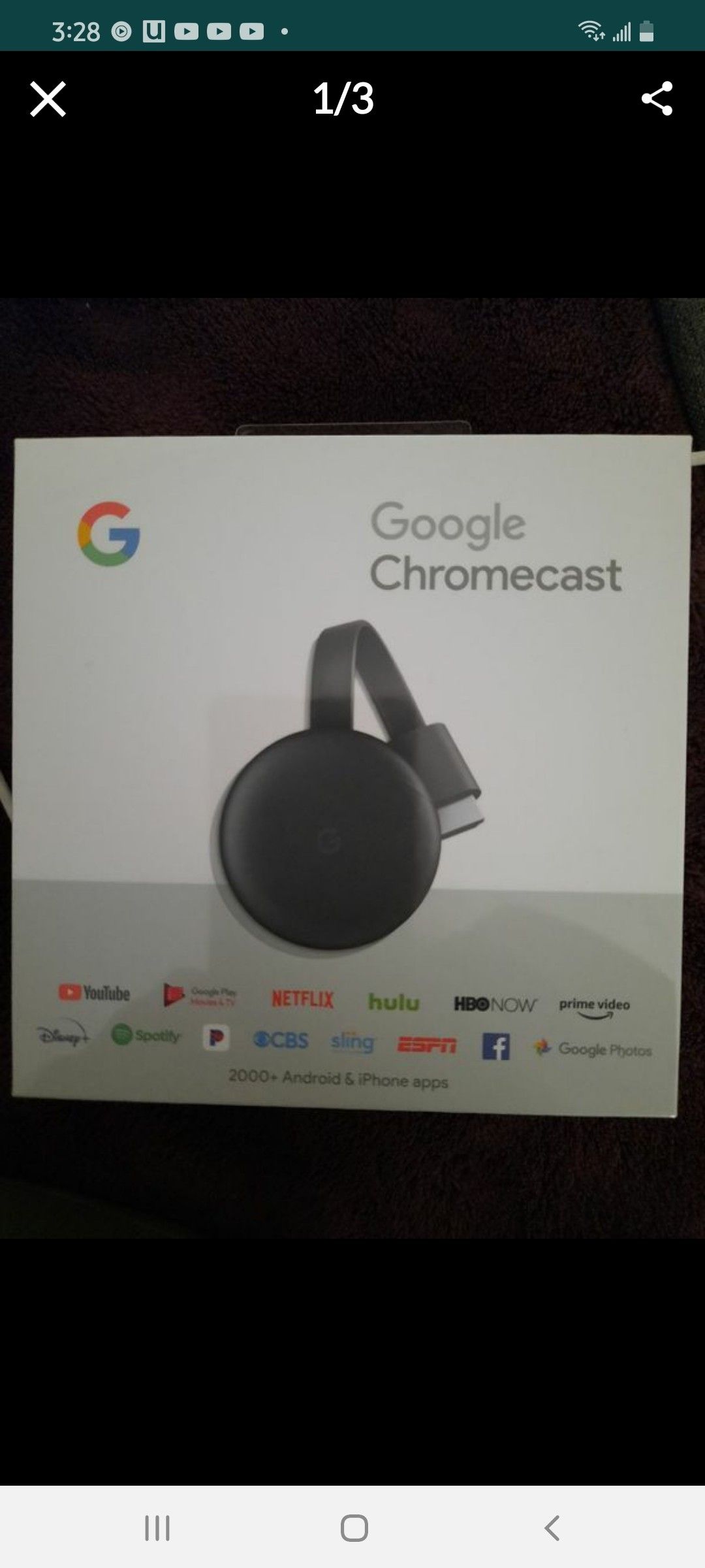 Brand new Google Chromecast