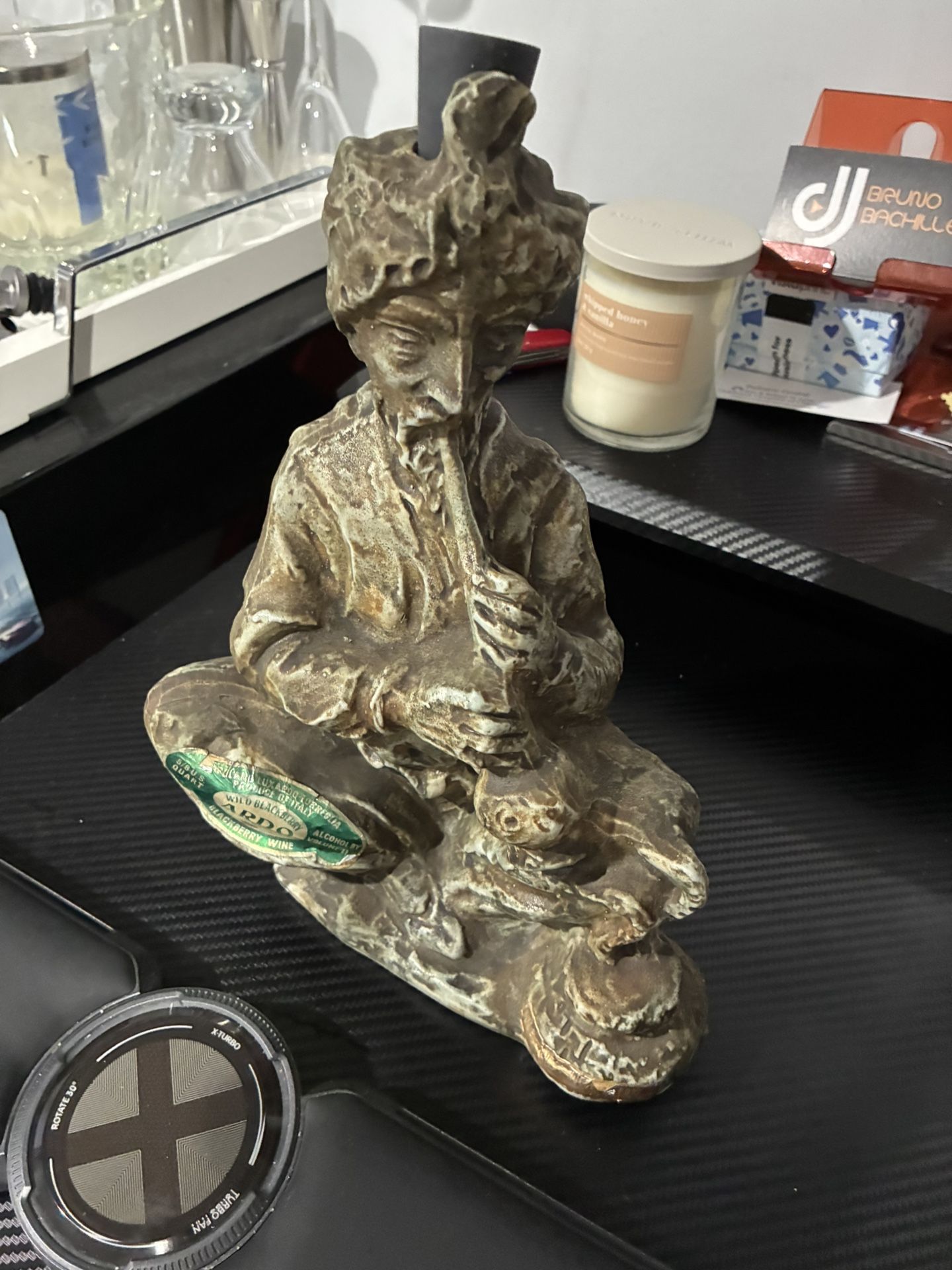 Vintage Ceramic Figurine EMPTY bootle