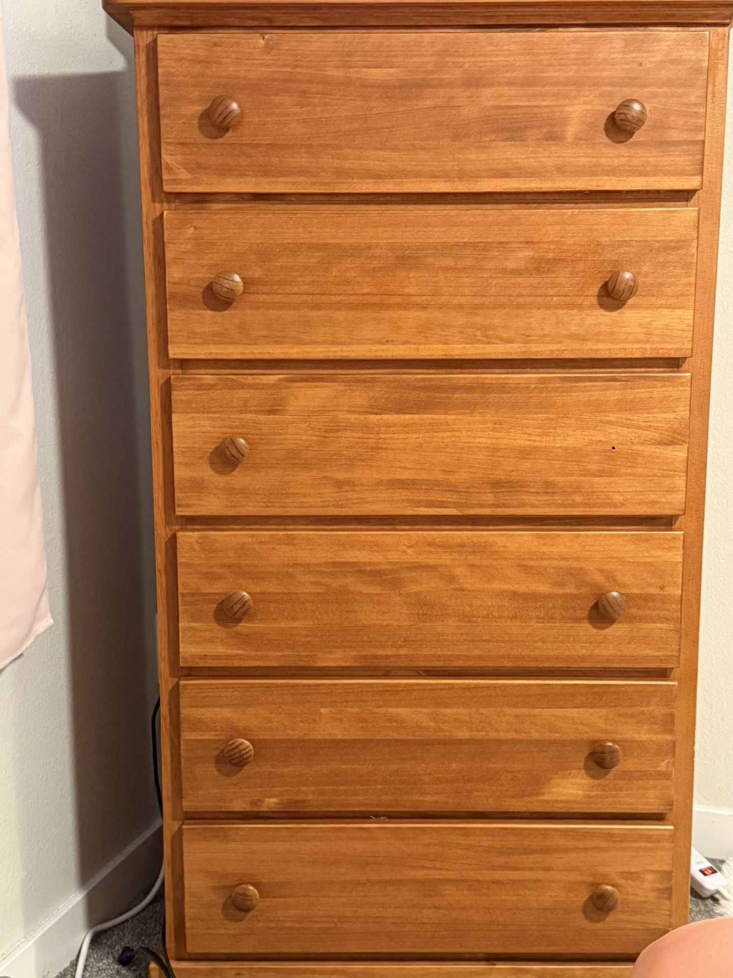 Real Wood Dresser 6 Chest