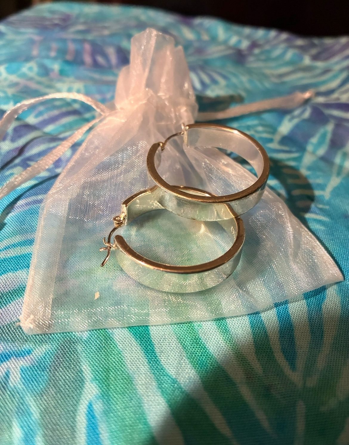 Chaps Ralph Lauren Silver Earrings