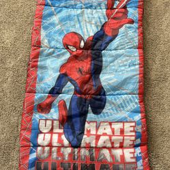 Marvel Spiderman Kids Sleeping Bag.  Good Condition. Smoke Free Home. No Storage Bag. SEE MORE BELOW