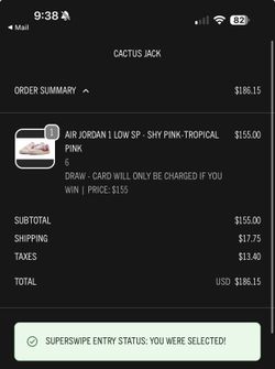 Travis Scott Jordan 1 Low Tropical Pink