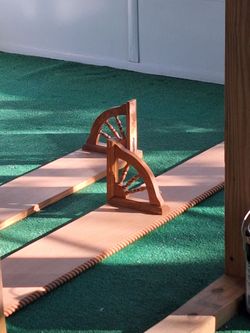 Quarter wagon wheel mount shelving set