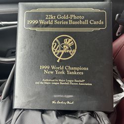 22kt Gold-photo Danbury mint Yankees 1999 World Series