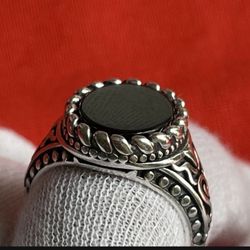 Solid 925 Sterling Silver Retro Open Ring Size 6, 7 And 8 Gold