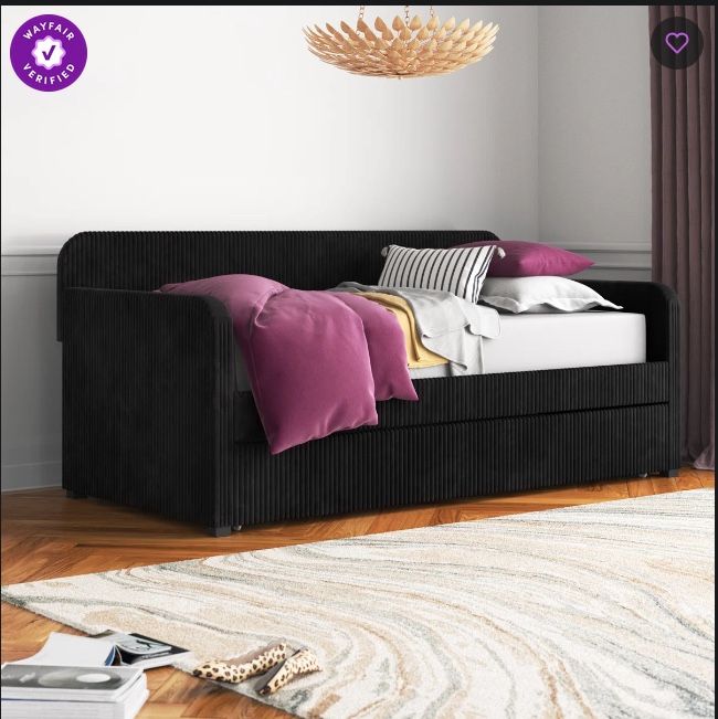 Black Twin Trundle Daybed