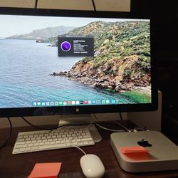 Mac Mini Late 2014 MacOS Monterey Apple 27" Thunderbolt Display Intel (contact info removed),8gb Ram 1TB HDD