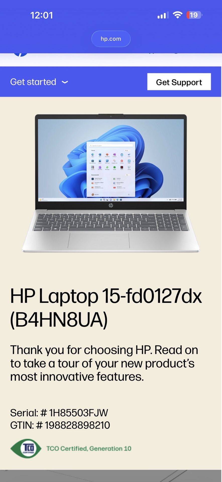 Hp laptop