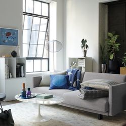 DWR Tuck Sleeper sofa-Grey