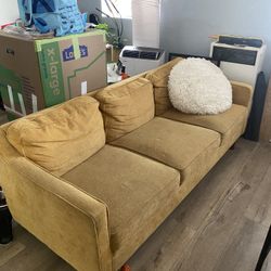Yellow 3 Seater Couch 