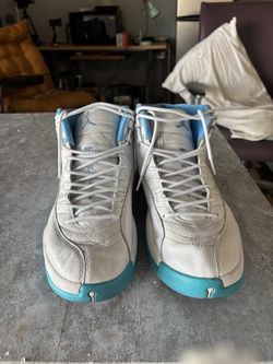 Air Jordan 12 White University Blue