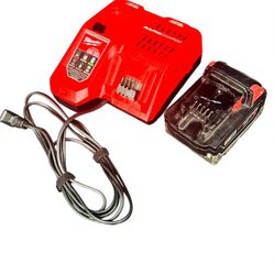 Milwaukee M18 RedLithium XC4.0  Ah Lithium-battery and m12 m18 Rapid Charger 