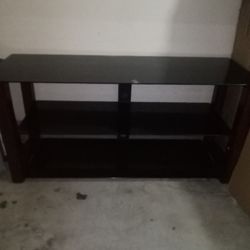Black Glass Tv Stand 