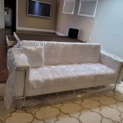 Hercules Contemporary White Sectionals