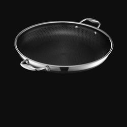 hexclad 14" hybrid wok with lid