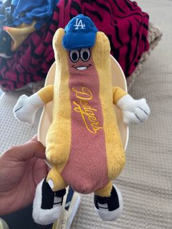 Los Angeles dodgers baseball dodger dog plushie