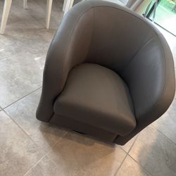 Delia Gray Accent Chair – El Dorado (Like New)