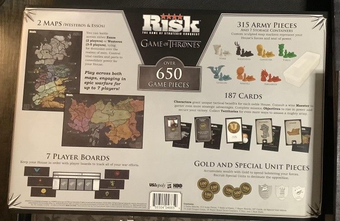 Game Of Thrones Risk Edition
