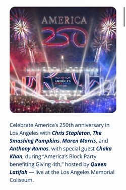 Concert Tickets America 250