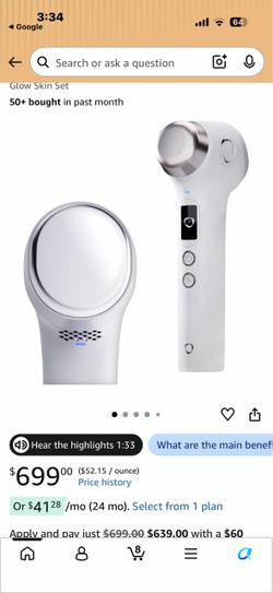 Glow Skin Set Facial Device new in box