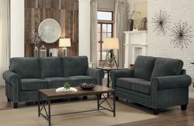 New 2pc set sofa and loveseat tax included delivery available