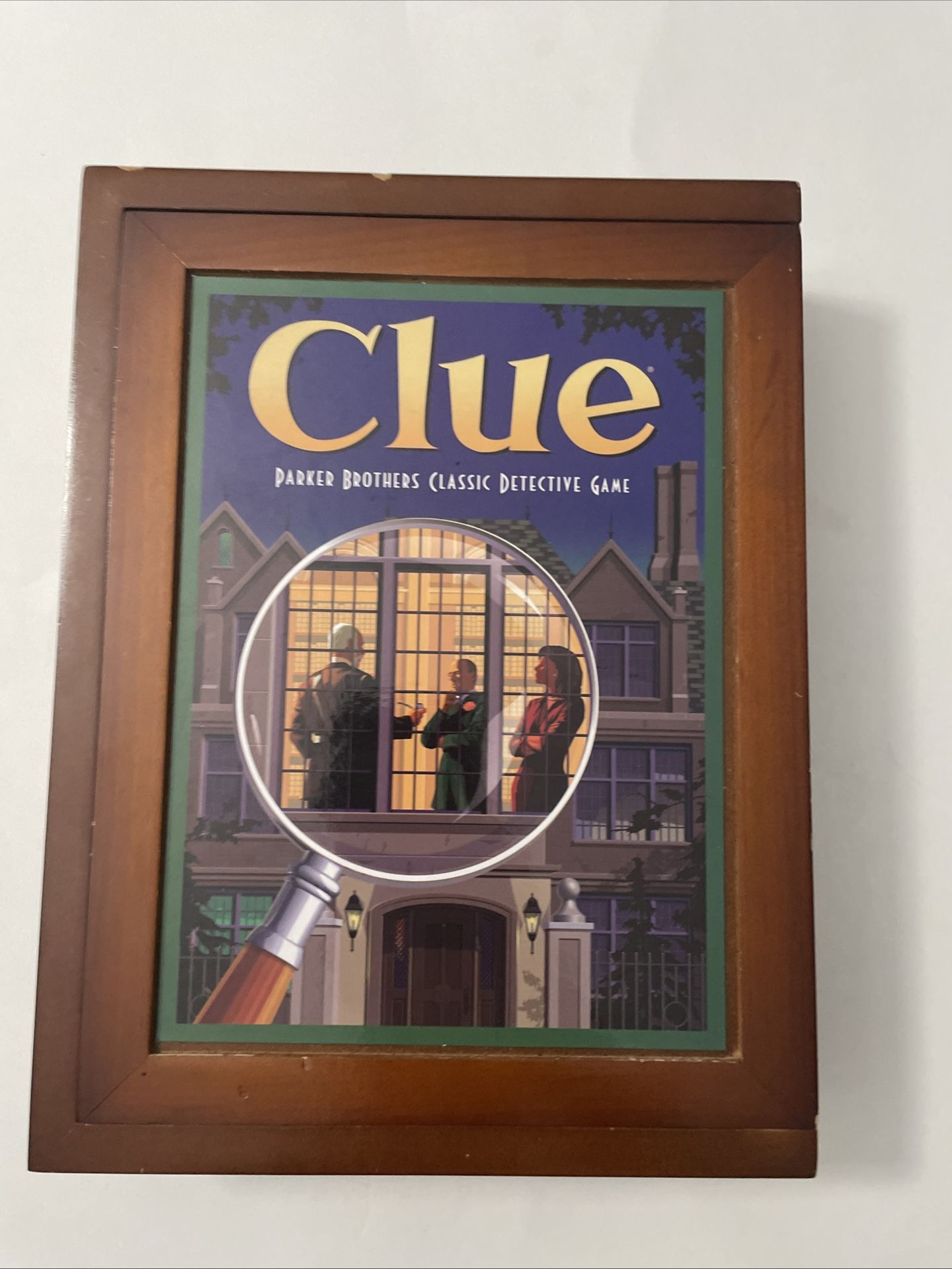 Clue Board Game Vintage Game Collection Wooden Bookshelf Version Complete