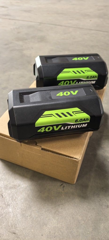 ๐โก 2-Pack 40V 6.0Ah Lithium Batteries Compatible with Ryobi OP40602โโก๐