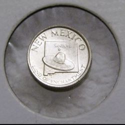 New Mexico Yucca Sterling Silver Mini Medal