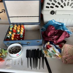 Hair Stylist, Hairdresser, Beauty Salon Supplies, Suitcase, Vintage