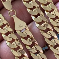 14k Gold Filled Cuban Chain, 14k Stamped!