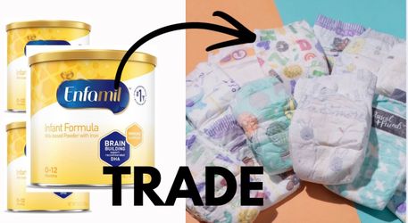 TRADE!  Yellow Enfamil for Size 6-7 Diapers