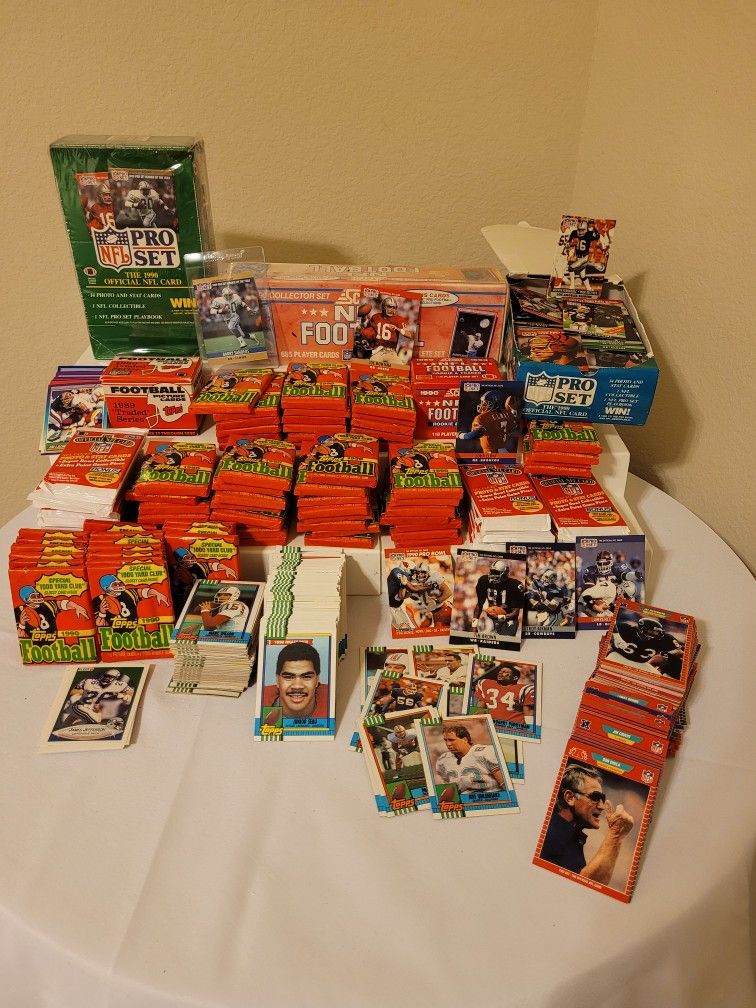 1990S NFL Pro Set Cards Boxed Score Large Bundle