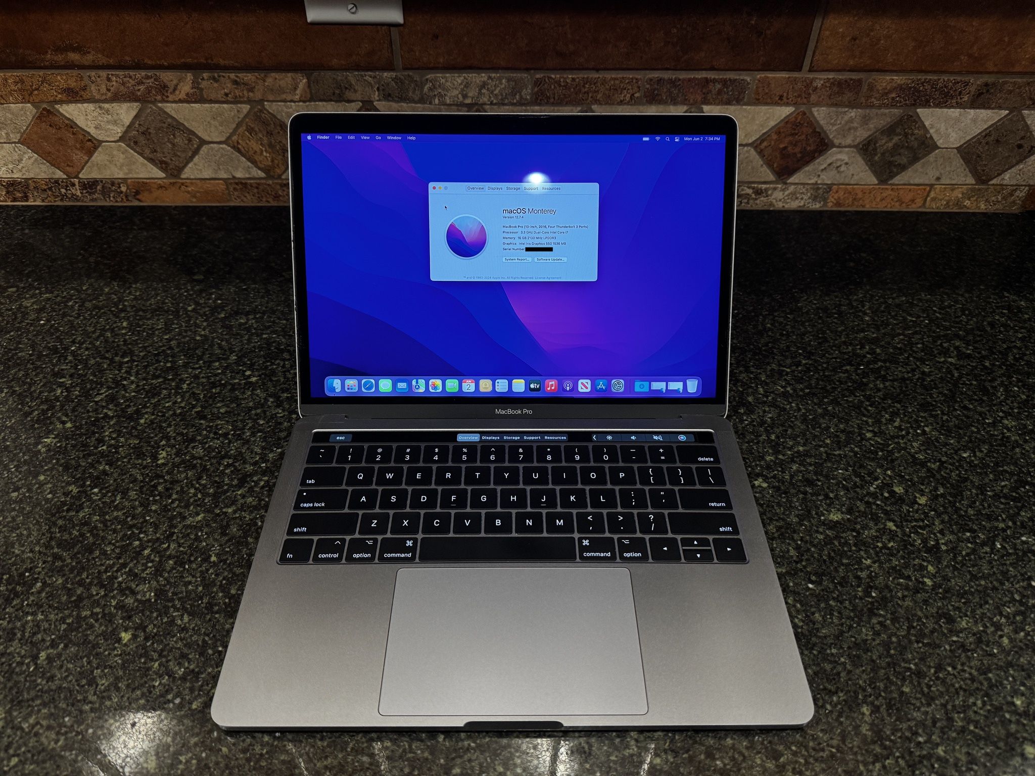 MacBook Pro 13” Late 2016 1TB 16GB RAM Intel i7