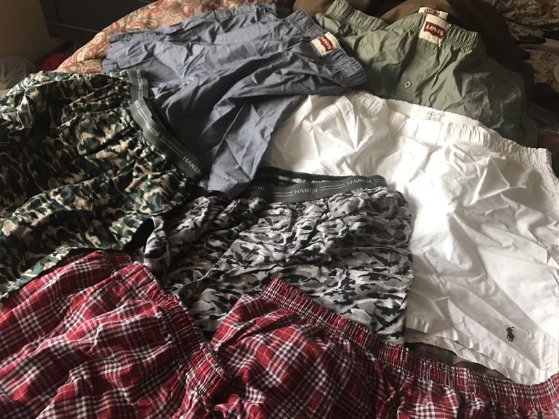 Men Levi and polo boxers