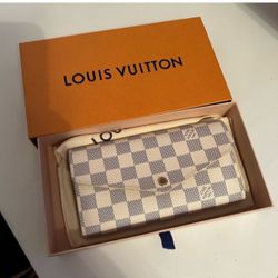 LV Sarah Wallet Damier Azur