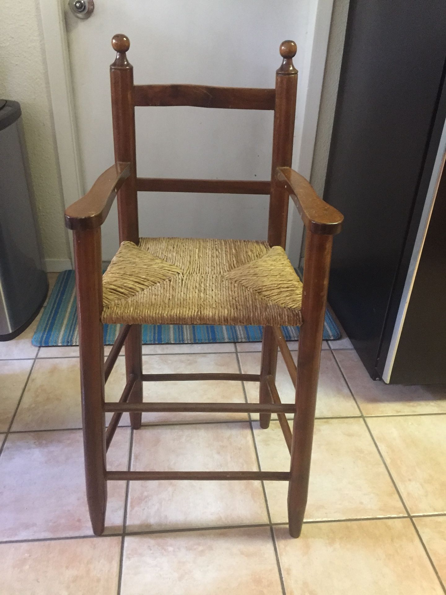 Vintage Mexico child’s tall chair