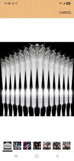 100 Pack LED Fiber Optic Wands