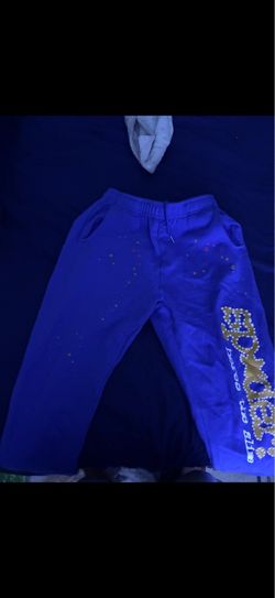 Blue spider pants size L