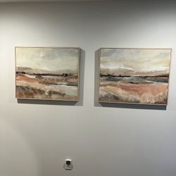 2 Canvas Pieces Of Artwork