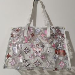 Rectangular Clear Tote 2 Piece Set 