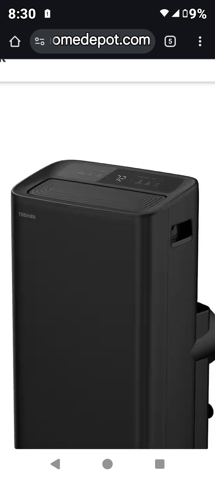 BRAND NEW TOSHIBA $ 550.00 -450 SQ Feet-10000 BTU A/C AND DEHUMIDIFIER