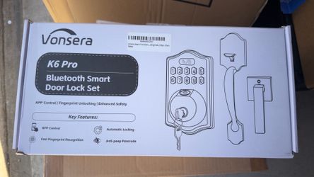 NEW VONSERA K6 Pro Smart Door Lock – Fingerprint / Keypad / Bluetooth