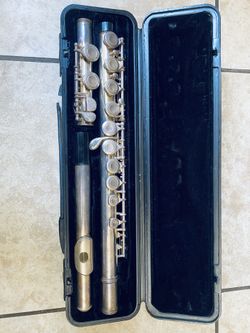Silver Concert Flute Metal Closed Hole Boehm System